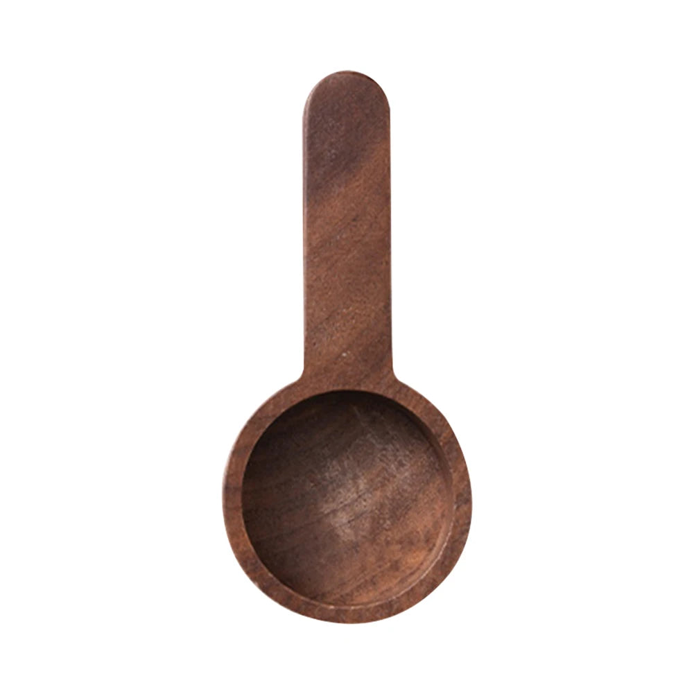 Retro Wooden Coffee Spoon Natural Wood Coffee Bead Scoop Spoons Sugar Spice Powder Kitchen Gadget Coffee Accessories