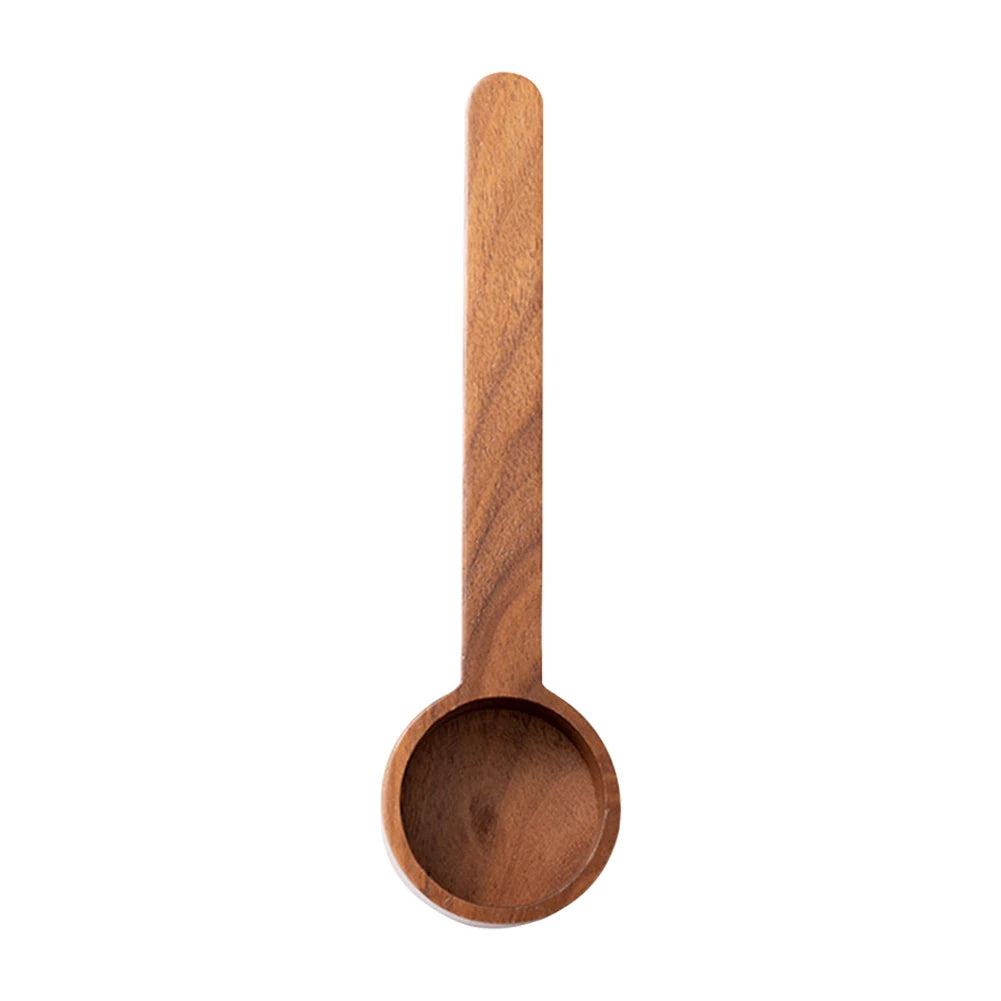 Retro Wooden Coffee Spoon Natural Wood Coffee Bead Scoop Spoons Sugar Spice Powder Kitchen Gadget Coffee Accessories